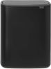 Brabantia Bo Touch Bin Afvalemmer 2 X 30 Liter Met 2 Kunststof Binnenemmers Matt Black online kopen