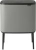 Brabantia Bo Touch Bin recycle prullenbak met deksel op pootjes 3 x 11 liter online kopen