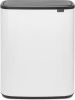 Brabantia Bo Touch Bin Afvalemmer 2 X 30 Liter Met 2 Kunststof Binnenemmers White online kopen