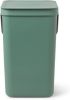 Brabantia Sort & Go Afvalemmer 25 Liter Fir Green online kopen