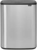 Brabantia Bo Touch Bin Afvalemmer 2 X 30 Liter Met 2 Kunststof Binnenemmers Matt Steel Fingerprint Proof online kopen