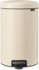 Brabantia Newicon Pedaalemmer 20 Liter Met Kunststof Binnenemmer Soft Beige online kopen