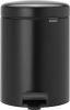 Brabantia Newicon Pedaalemmer 5 Liter Met Kunststof Binnenemmer Matt Black online kopen