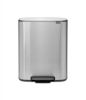 Brabantia Bo Pedaalemmer 2 X 30 Liter Met 2 Kunststof Binnenemmer Matt Steel Fingerprint Proof online kopen