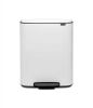 Brabantia Bo Pedaalemmer 2 X 30 Liter Met 2 Kunststof Binnenemmer White online kopen