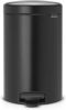 Brabantia Newicon Pedaalemmer 12 Liter Met Kunststof Binnenemmer Matt Black online kopen