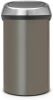 Brabantia Touch Bin Afvalemmer 60 Liter Platinum/Matt Steel Fingerprint Proof online kopen