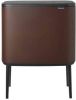 Brabantia Bo Touch Bin recyling duo prullenbak met deksel op pootjes 11 + 23 liter online kopen