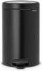 Brabantia Newicon Pedaalemmer 12 Liter Met Kunststof Binnenemmer Matt Black online kopen