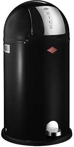 Poubelle à Pédale Wesco Kickboy - Acier Noir - 40 L - Design Allemand