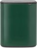 Brabantia Bo Touch Bin Afvalemmer 2 X 30 Liter Met 2 Kunststof Binnenemmers Pine Green online kopen