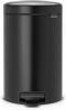 Brabantia Newicon Pedaalemmer 12 Liter Met Kunststof Binnenemmer Matt Black online kopen