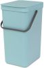 Brabantia Sort & Go Afvalemmer/Opberger 16 L Lichtblauw online kopen