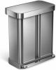 Simplehuman Afvalbak met pedaal Recycler 24 en 34 l met Liner Pocket online kopen